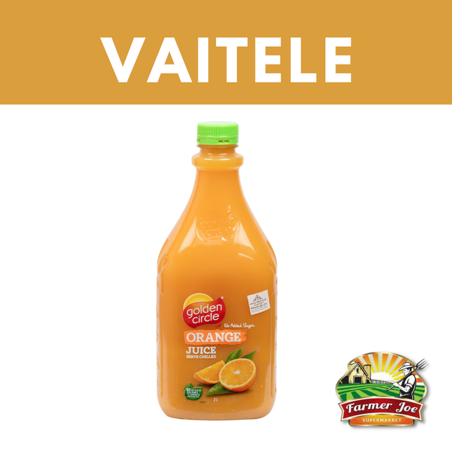 Golden Circle Orange Juice 2ltr  "PICKUP FROM FARMER JOE SUPERMARKET VAITELE ONLY"