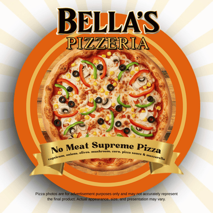 No Meat Supreme Pizza "PICKUP FROM BELLAS KITCHEN, TAUESE, APIA"