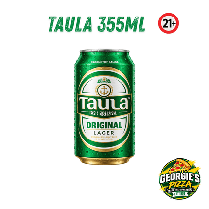 Taula Beer Can 330mls 21+ Only “PICKUP FROM GEORGIES PIZZA TAUFUSI, UPOLU”