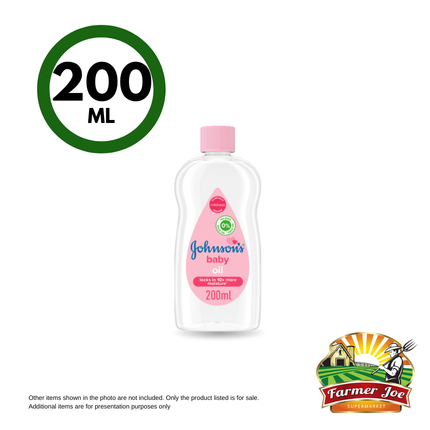 Johnson's Baby Oil 200ml "PICK UP AT FARMER JOE SUPERMARKET VAITELE ONLY"