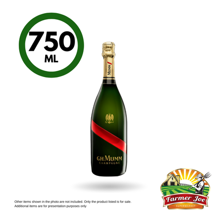 GH Mumm Shampagne 750ml "PICKUP FROM FARMER JOE SUPERMARKET VAITELE ONLY"