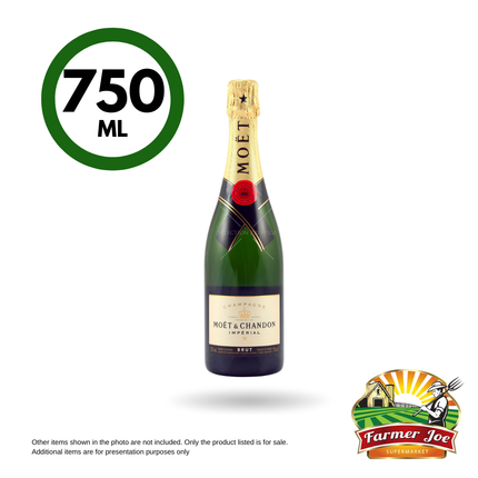 Moet & Chandon Champagne 750ml "PICKUP FROM FARMER JOE SUPERMARKET VAITELE ONLY"