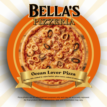 Ocean Lover Pizza "PICKUP FROM BELLAS KITCHEN, TAUESE, APIA"