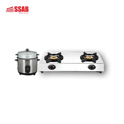 COOLEX GAS STOVE ALUMINUM2-BURNER GEVI RICE COOKER