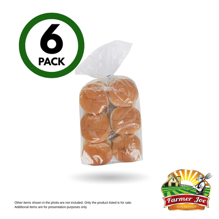 Burger Buns 6 Pack "PICKUP FROM FARMER JOE SUPERMARKET VAITELE ONLY"