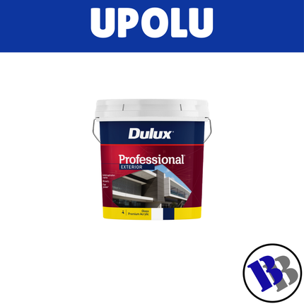 Dulux Professional Paint Acrylic Ext Gloss White 10L - "PICKUP FROM BLUEBIRD LUMBER & HARDWARE UPOLU ONLY"