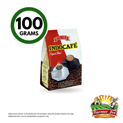Indocafe Original Refill 100g "PICKUP FROM FARMER JOE SUPERMARKET VAITELE ONLY"