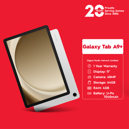 Galaxy Tab A9+ "PICK UP FROM DIGICEL SAMOA"