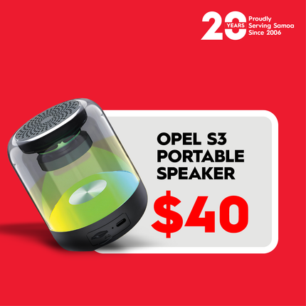 Opel S3 Portable Speaker "PICK UP FROM DIGICEL SAMOA"