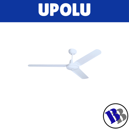 HPM Ceiling Fan 3 Blade Aluminium White 1420mm {56} #CF14HBS - "PICK UP AT BLUEBIRD LUMBER HARDWARE UPOLU ONLY"