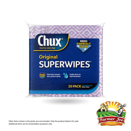 Chux Superwipes Regular 10s CSR10/24 "PICKUP FROM FARMER JOE SUPERMARKET VAITELE ONLY"