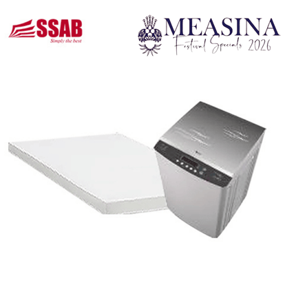 3 Inch Foam Mattress Covered Single/Cleanex Washing Machine 10kg