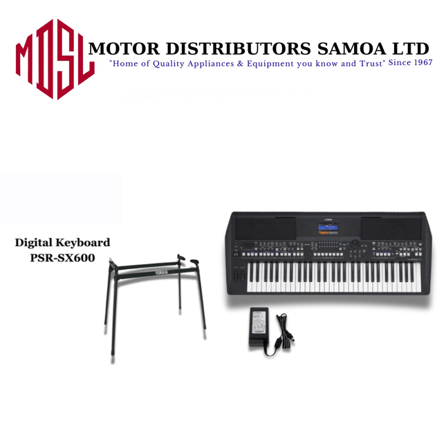 Yamaha Music Digital Keyboard PSR-SX600 (with L-6 Stand & PA300 Adapter) "PICKUP FROM MOTOR DISTRIBUTORS Fugalei Street, Savalalo at Mcdonalds Building"