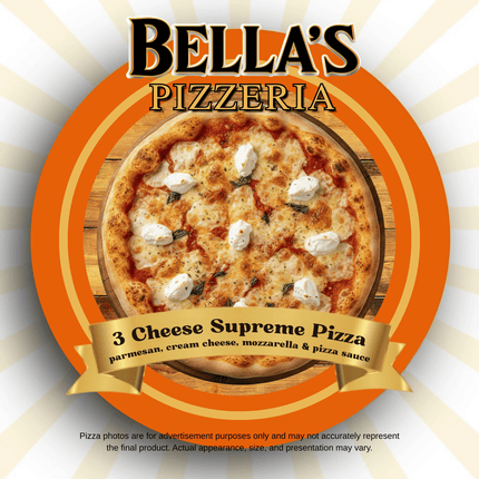 3 Cheese Supreme Pizza "PICKUP FROM BELLAS KITCHEN, TAUESE, APIA"