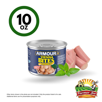 Armour Vienna Sausage Bites 10oz "PICKUP FROM FARMER JOE SUPERMARKET VAITELE ONLY"