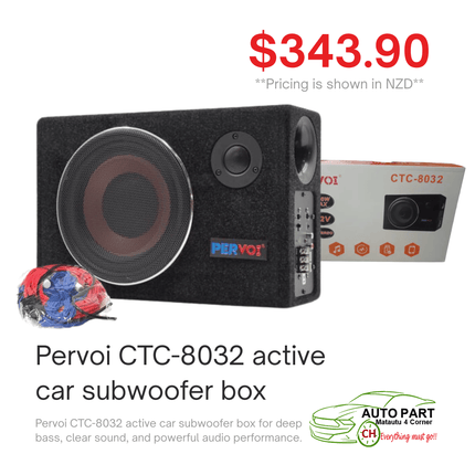 Pervoi CTC-8032 Active Car Subwoofer Box "PICKUP FROM AUTO PARTS, MATAUTU"