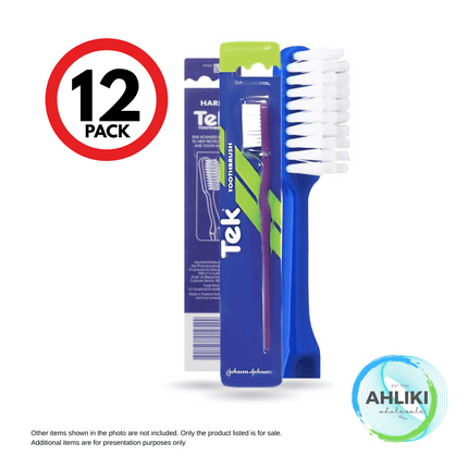 J&J Tek Toothbrush 12PACK x 12's Assorted "PICKUP FROM AH LIKI WHOLESALE"