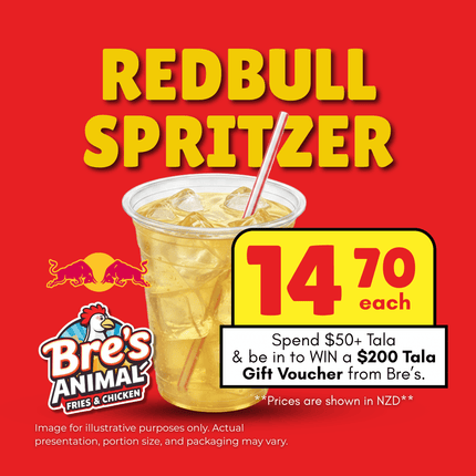 Redbull Spritzer "PICKUP FROM BRE'S ANIMAL FRIES AT VAILIMA"