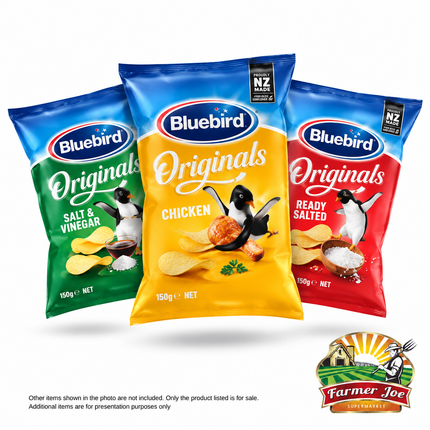 Bluebird Potato Chips 150g 3PACK "PICKUP FROM FARMER JOE SUPERMARKET"