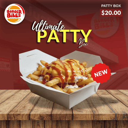 NEW Ultimate Patty Box "PICKUP FROM BURGER BILLS VAITELE ONLY"