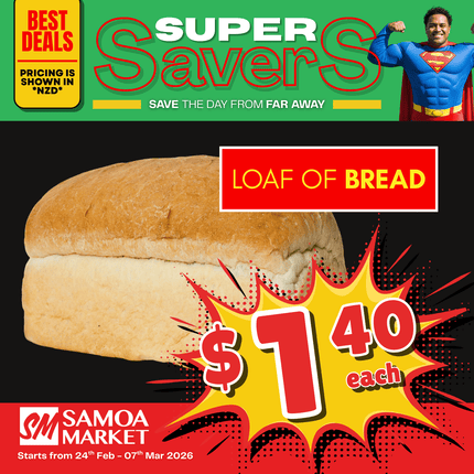 SUPERSAVER! Loaf of Bread "PICKUP FROM FARMER JOE SUPERMARKET VAITELE ONLY"