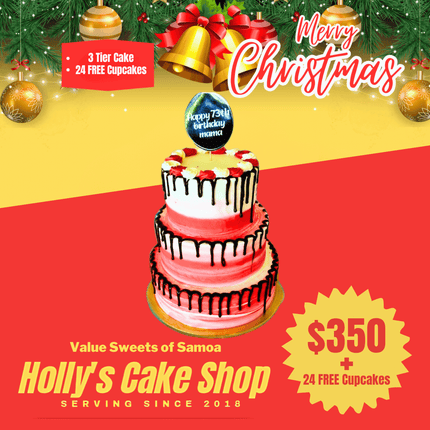 Merry Christmas COMBO MIX #4 + 24 FREE CUPCKES "PICK UP AT VAITELE MARKET SHOP #R8, UPOLU"