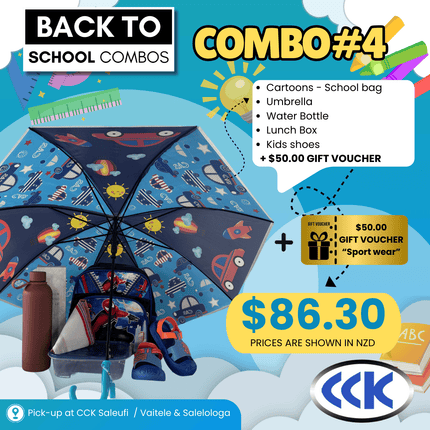 CCK Back To School Combo #4 "PICKUP AT CCK CLOTHING STORE SALEUFI, VAITELE or SALELOLOGA"