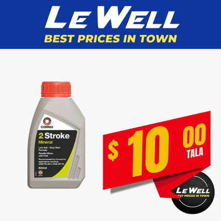 2 Stroke 500ml (PICK UP FROM LE WELL COMPANY SAVALALO ONLY)