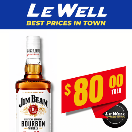 JIM BEAM 750ML (PICK UP FROM LE WELL COMPANY SAVALALO ONLY)