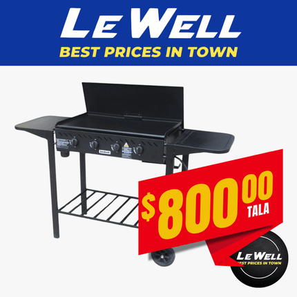 BBQ Jumbuck 4 Burner Flat Top (PICK UP FROM LE WELL COMPANY SAVALALO ONLY)