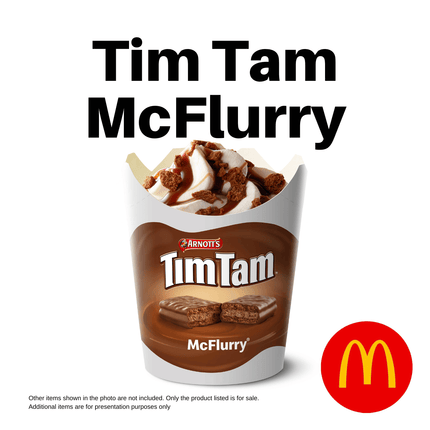 Tim Tam McFlurry "PICK UP FROM MCDONALD'S, APIA"