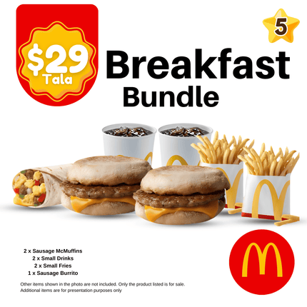 Breakfast Bundle "PICK UP FROM MCDONALD'S, APIA"