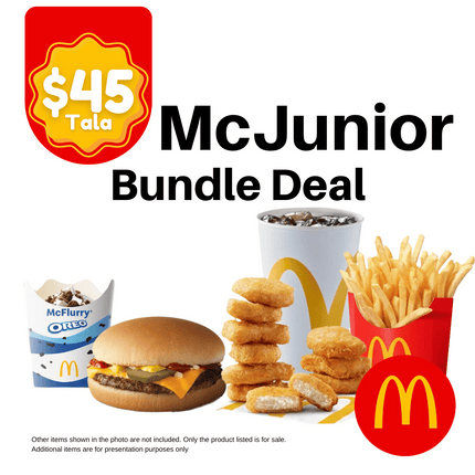 McJunior Meal Deal "PICK UP FROM MCDONALD'S, APIA"