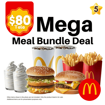 MEGA Meal Bundle Deal "PICK UP FROM MCDONALD'S, APIA"