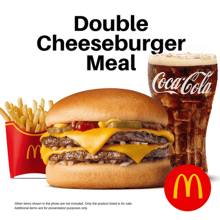 Double Cheeseburger Meal "PICK UP FROM MCDONALD'S, APIA"