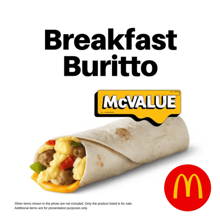 Breakfast Buritto (Breakfast Only) "PICK UP FROM MCDONALD'S, APIA"