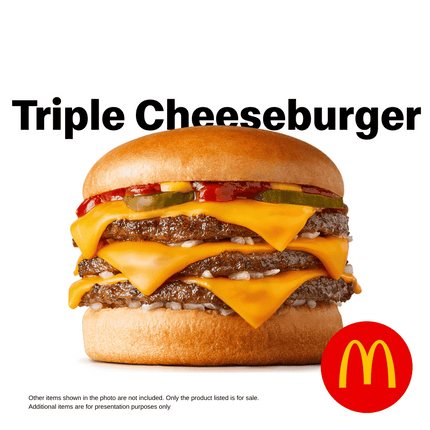 Triple Cheeseburger Meal "PICK UP FROM MCDONALD'S, APIA"