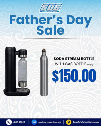 Soda Stream Bottle with Gas Bottle "Pick Up From S.O.S LTD, Togafuafua"