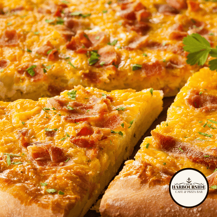 Egg Lovers Pizza "PICK UP AT SAVAII HARBOURSIDE CAFE & PIZZA BAR ONLY"