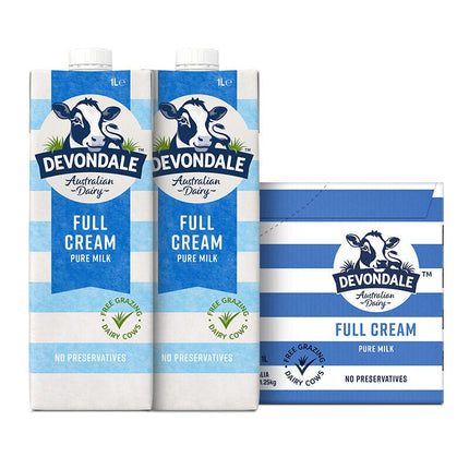 Devondale Full Cream Milk 10x1Ltr "PICKUP FROM FARMER JOE SUPERMARKET UPOLU ONLY" - Samoamarket.com
