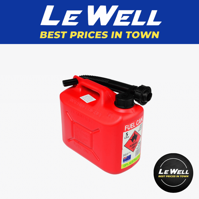 Fuel Can Red 5L (PICK UP FROM LE WELL COMPANY SAVALALO ONLY) - Samoamarket.com