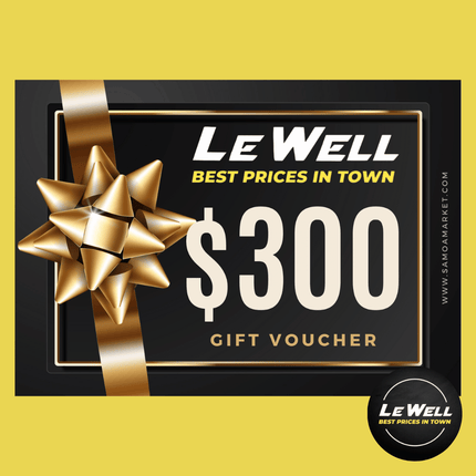 Le Well Gift Voucher $300 Tala (PICK UP FROM LE WELL COMPANY SAVALALO ONLY) - Samoamarket.com