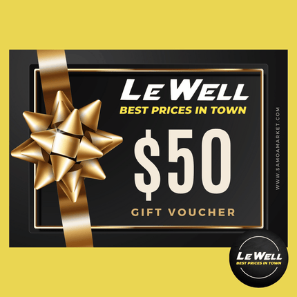 Le Well Gift Voucher $50 Tala (PICK UP FROM LE WELL COMPANY SAVALALO ONLY) - Samoamarket.com