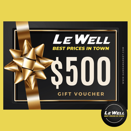Le Well Gift Voucher $500 Tala (PICK UP FROM LE WELL COMPANY SAVALALO ONLY) - Samoamarket.com