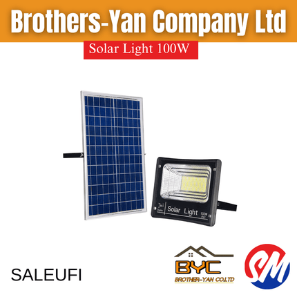 Solar Light 100W - "PICKUP AT BROTHERS YAN UPOLU & SAVAII" - Samoamarket.com