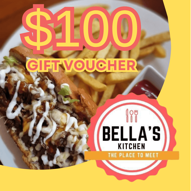 $100 Gift Voucher (Bellas Kitchen) - Samoamarket.com