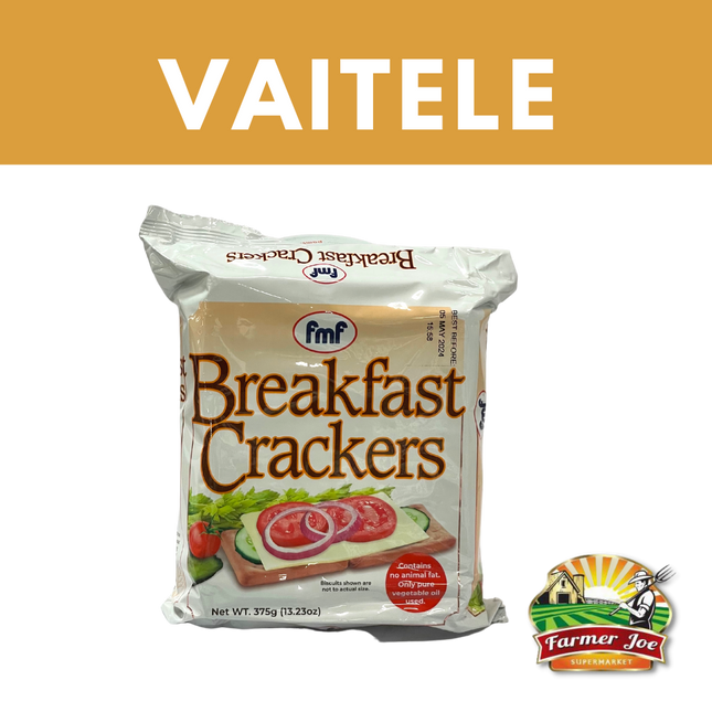 FMF Breakfast Crackers 375g   "PICKUP FROM FARMER JOE SUPERMARKET VAITELE ONLY"