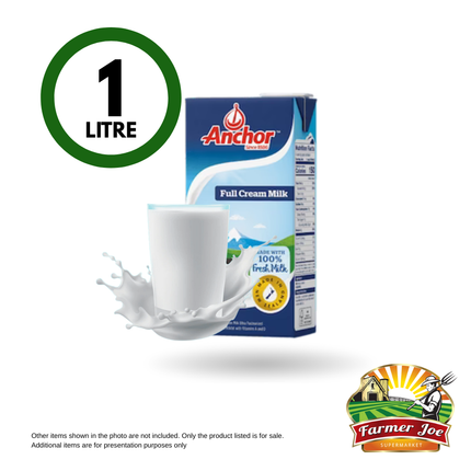 SUPERSAVER! Anchor Milk 1L Full Cream "PICKUP FROM FARMER JOE SUPERMARKET VAITELE ONLY"