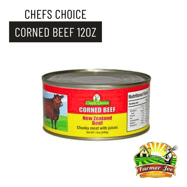 Chefs Choice Corned Beef 12oz "PICKUP FROM FARMER JOE SUPERMARKET UPOLU ONLY"