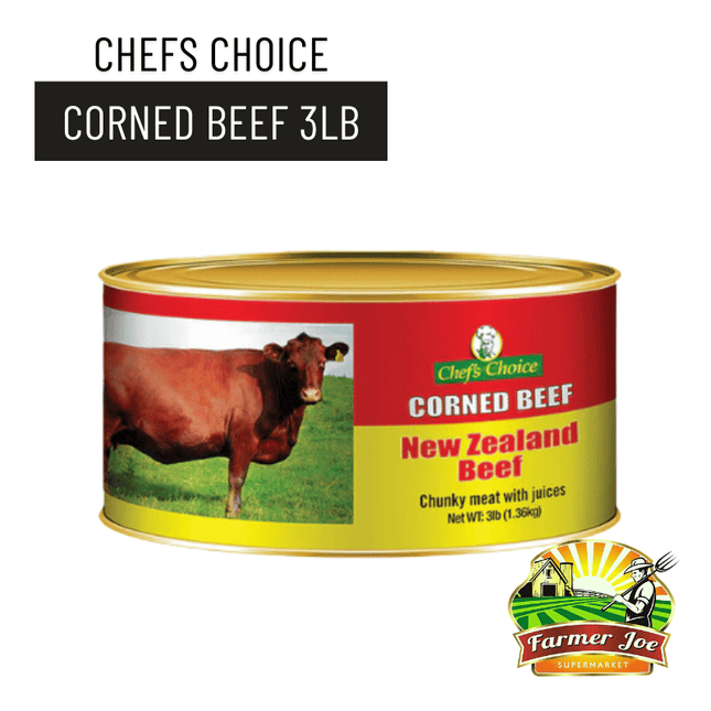 Chefs Choice Corned Beef 3LB "PICKUP FROM FARMER JOE SUPERMARKET UPOLU ONLY"